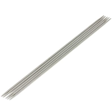 Lana Grossa Nadelspiel Strumpfstricknadeln Edelstahl - Länge 15 oder 20 cm