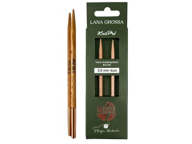 Lana Grossa Knit Pro Nadelspitzen VARIO KURZ Buche Tanja Steinbach Edition 3-6 mm