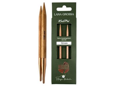 Lana Grossa Knit Pro Nadelspitzen VARIO LANG Buche Tanja Steinbach Edition 3-12 mm