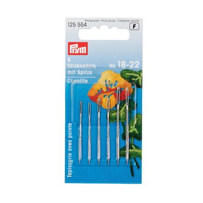 Prym Sticknadeln mit Spitze, Nr. 18-22, sortiert