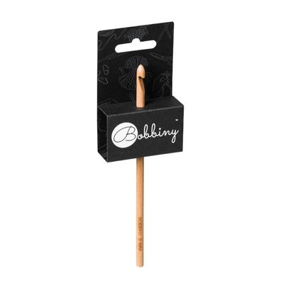 Bobbiny Häkelnadel Buchenholz Länge 17 cm Stärke 4-16 mm