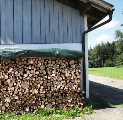 Gewebe-Abdeckplane PolyGuard 210 g/m² Kunststoffplane 3 x 5 m grün randverstärkt