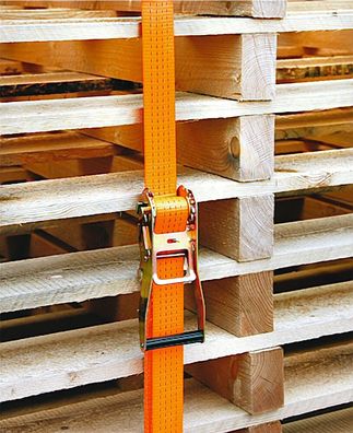Oranges Ratschen-Zurrgurt Set 2teilig 1200 cm zul. Zugkraft 4000 kg