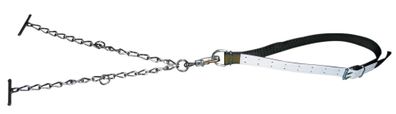 Bullenanb. kompl. m. Kette 7mm dopp., Sicherheitsverschl. groß