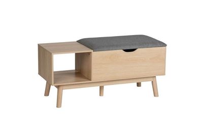 Wenko Schuh- und Sitzbank mit Sitzpolster und Staufach