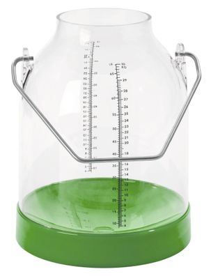 Melkeimer 30 Liter mit Skala grün, Bügelhöhe 143