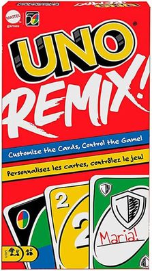 Mattel Games GXD71 - UNO® Remix Individuell gestaltbares Kartenspiel