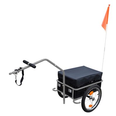 Fischer Lastenanhänger Profi Plus III – Fahrradanhänger 30 kg, 49L, für 26-28" Räder