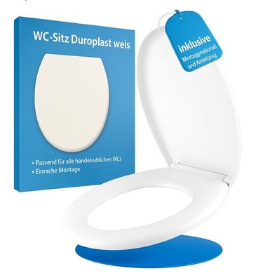 WC-Sitz Duroplast mit Absenkautomatik Passend für alle Standard-WCs