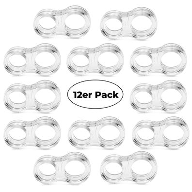 Türgriffstopper 12er Set Türstopper Tür-Puffer Transparent Schutz von Möbel Wänden