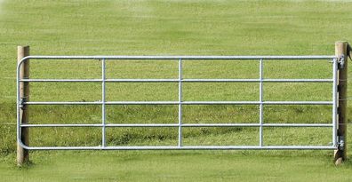 Stabiles Weidetor verstellbar 300 cm bis 400 cm verzinkt inklusive Montageset