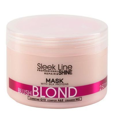 Stapiz Sleek Line Blush Blond Haarmaske mit Seide, 250ml