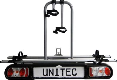 Unitec Fahrradträger Alu Atlas Kupplungsträger für 2 Räder abklappbar