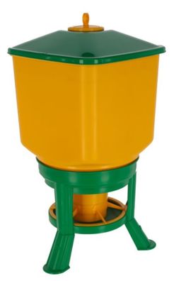 Futterautomat 30 l mit Standfüßen Automat Futter 30 Liter Geflügel Nahrung Tier