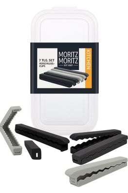 MORITZ & MORITZ Kitchen Verschlussclips 7-tlg. luftdicht wiederverwendbar