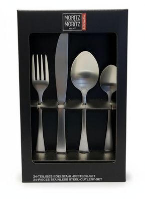 Moritz & Moritz Essbesteck-Set 24-teilig für 6 Personen spülmaschinengeeignet