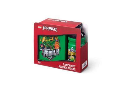 Room Copenhagen LEGO Ninjago Lunch Set Grün Schwarz mit Brotdose und Trinkflasche