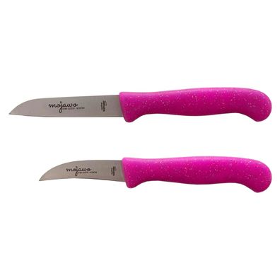 Mojawo 2er Set Schälmesser Küchenmesser Allzweckmesser Zöppken Pink Solingen