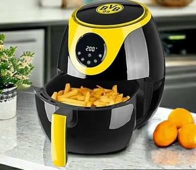 BVB Heißluft-Fritteuse 3l 1300W schwarz/gelb