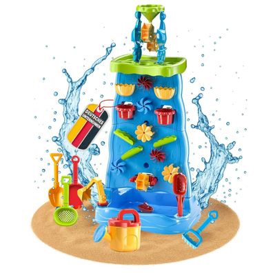 Coemo Wasserspieltisch Wasserfall TOJA Spieltisch mit zwei Spielebenen und Wasserfall