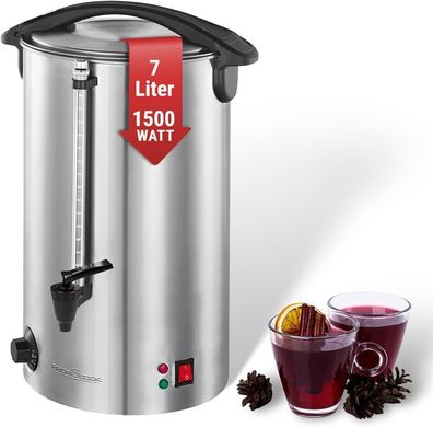 ProfiCook® Heißgetränkeautomat 7L Edelstahl | PC-HGA 1196 Glühweinkocher