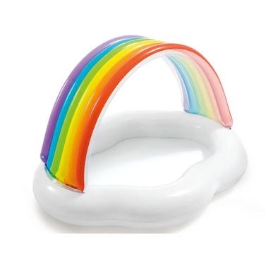 Intex BabyPool ''RainbowCloud'' Baby Schwimmbad 1-3 Jahre 142x119x84cm Garten Sommer