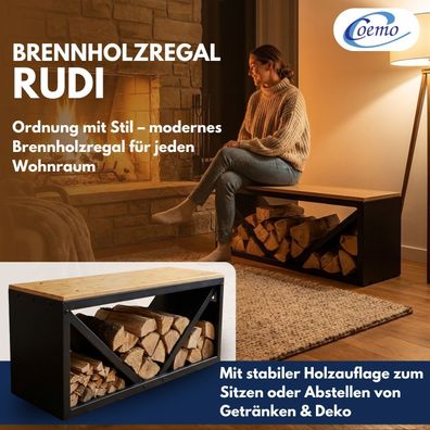 Coemo Kaminholzregal Rudi Brennholz Regal