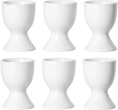 Eierbecher Set Bianco von Snap by R&B aus Porzellan - 6er Set
