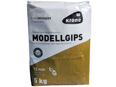 Krone Modellgips 5 kg Gips für kreative Innenprojekte ohne schädliche Zusätze