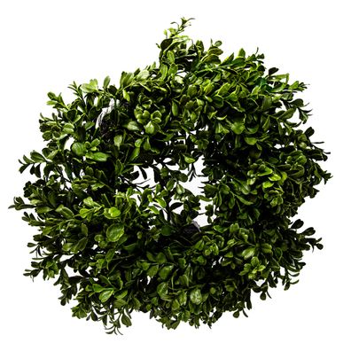B&S Künstlicher Buchsbaumkranz Türkranz Ø 35 cm Grün
