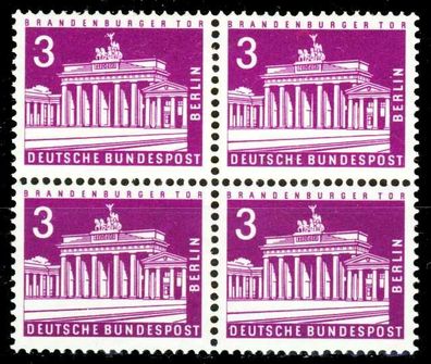 BERLIN DS BAUTEN 2 Nr 231 postfrisch Viererblock X20E10A