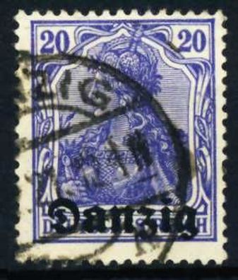 DANZIG 1920 Nr 4 gestempelt X4BD6FE