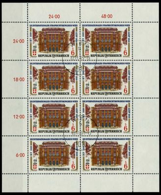 Österreich BLOCK Kleinbogen 1980-1989 Nr 1971 Z SBDB446