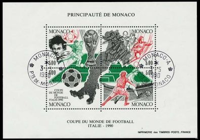MONACO Block 48 zentrisch gestempelt S0028AA