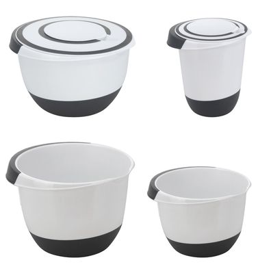 4er Mixschüssel Rührschüssel Schüssel Teigschüssel Antirutsch 3,5L,5L,1,5L, 2L