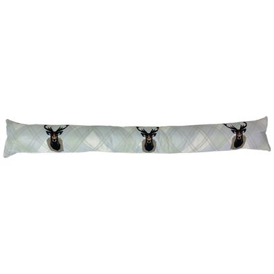 Zugluftstopper Windstopper Türvorleger Türwinddichtung Hirsch B95xØ12cm