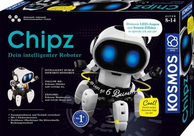 Kosmos Chipz Dein intelligenter Roboter 621001 Ab 8 Jahren Experimentierkasten