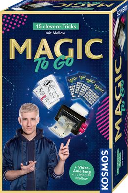 KOSMOS 65823 Magic To Go Zauberkasten 15 Tricks für Kinder ab 8 Jahren