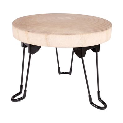 Blumentopfständer Blumenhocker Beistelltisch Ständer Holz Klappfüßen Ø30cm