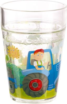 HABA Glitzerbecher Traktor Doppelwandig Kinderbecher