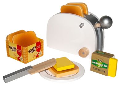 Christian Tanner Golden Toast Set Holz-Toaster Kerrygold Butter Spielzeug