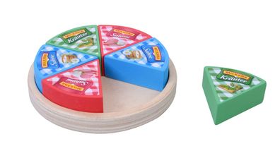Tanner Milkana Käse Ecken aus Holz Kaufladenzubehör Spiellebensmittel