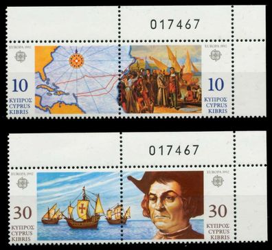 ZYPERN 1992 Nr 790WP-793WP postfrisch WAAGR PAAR ECKE-O X9225A2