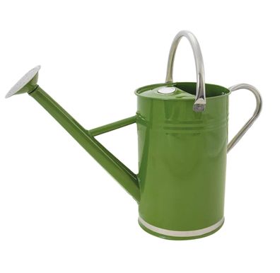Kent & Stowe Gießkanne Olivgrün 9L Stahl Klappbarer Griff Brausekopf