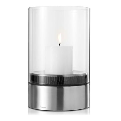 Blomus Windlicht Edelstahl Glas H 23 x Ø 15 cm Deko Modern