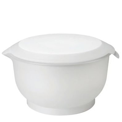 GastroMax Teigschüssel 8L Weiß Deckel Ausgießer