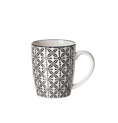 R&B Kaffeebecher | Takeo | Porzellan | Schwarz | 350 Ml
