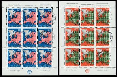 Jugoslawien Nr 1585-1586 zentrisch gestempelt Kleinbg S04277E