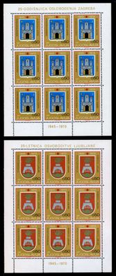 Jugoslawien Nr 1381KB-1382KB postfrisch Kleinbg S043D02