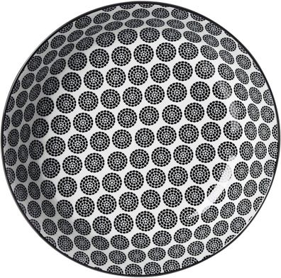 Ritzenhoff & Breker Suppenteller | H: 5 x Ø 20,5 cm | schwarz | Porzellan